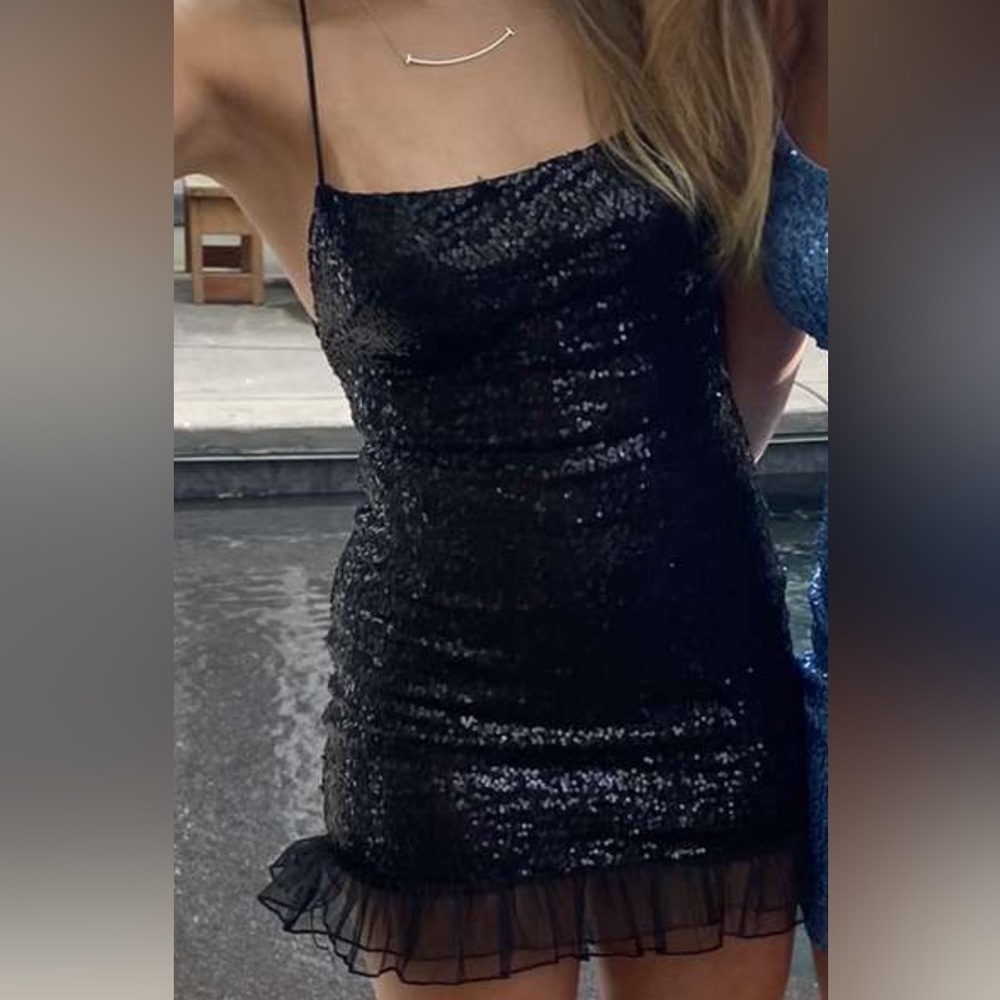 Black Sparkly Lucy in the Sky dress
